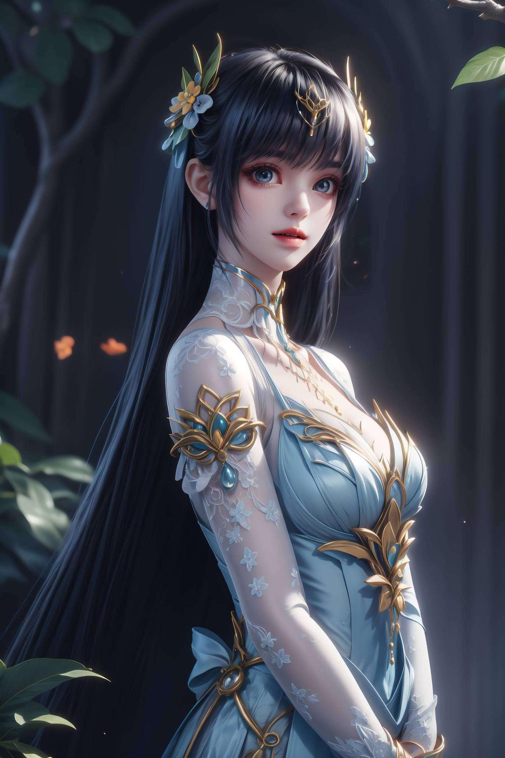 “大家好特别适合电脑桌面哦！快看这款《神印王座》里的枫玲儿壁纸