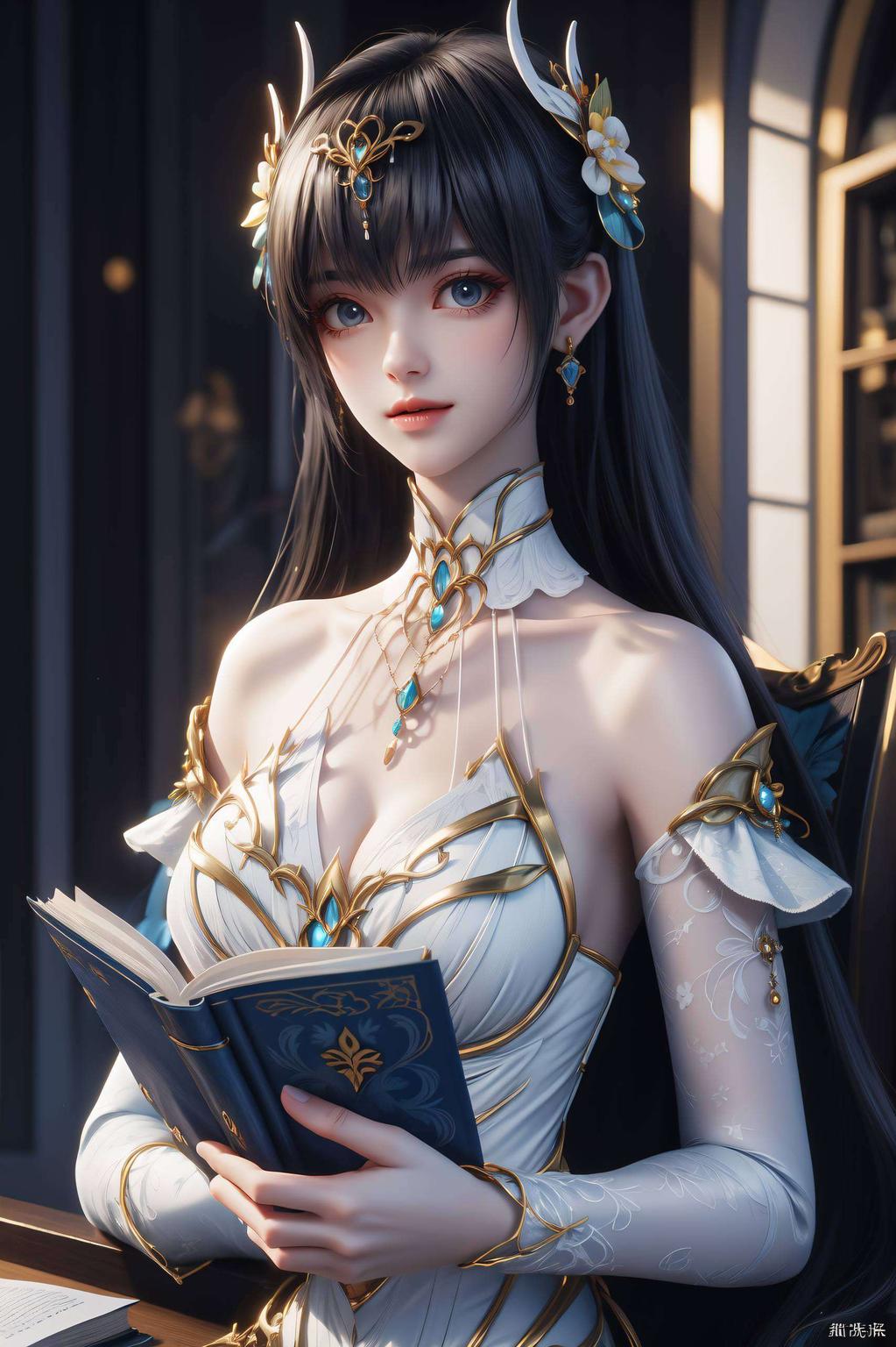 映衬出她的灵动眼神让人一见倾心