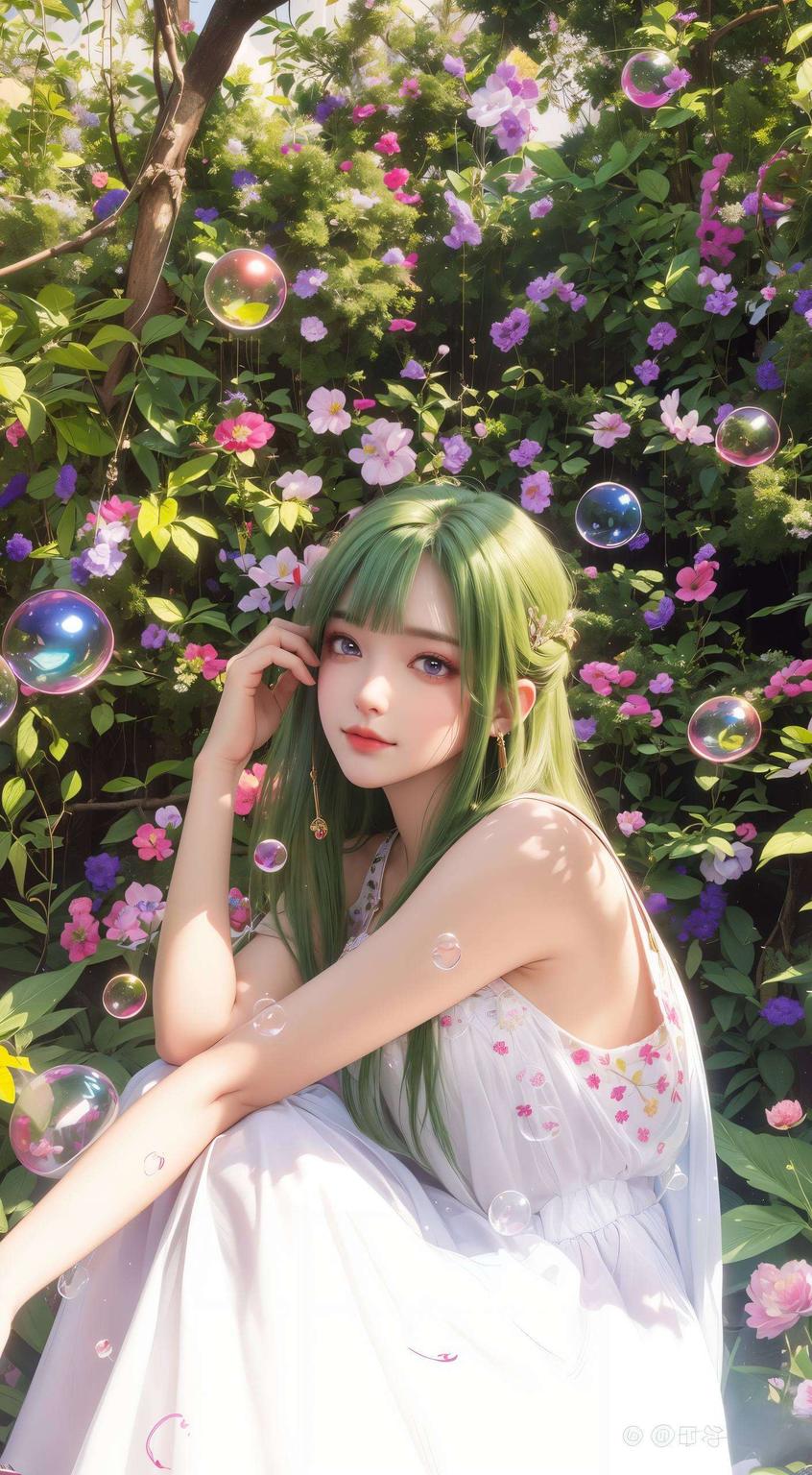 平板炫彩壁纸伤心绽放