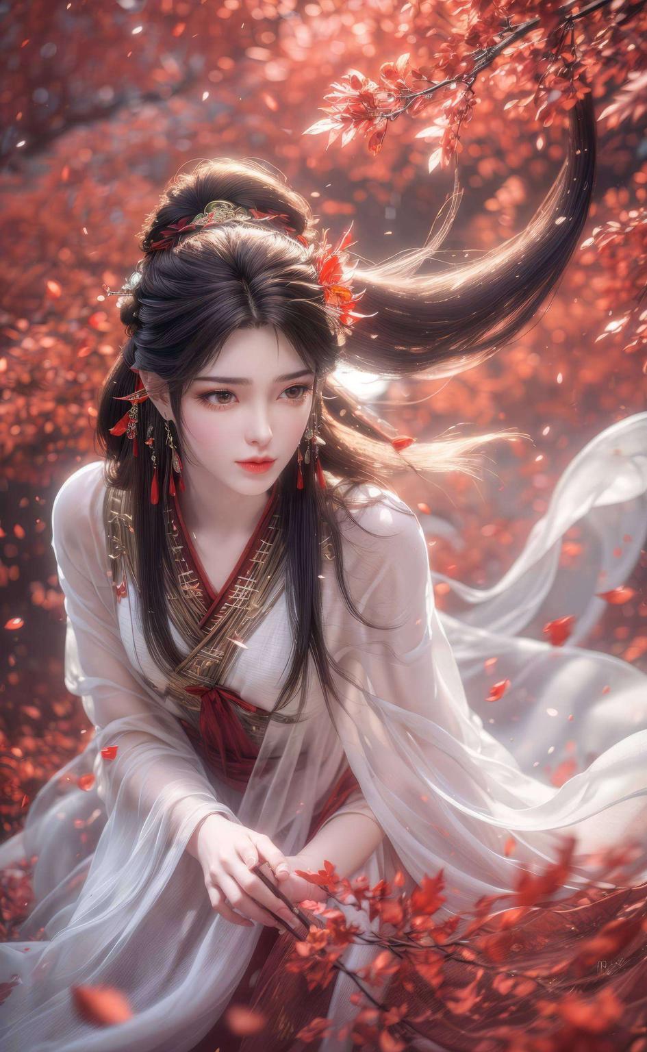 今天给大家带来一款高分辨率完美像素的iPadins风高清壁纸！看这少女火灵儿