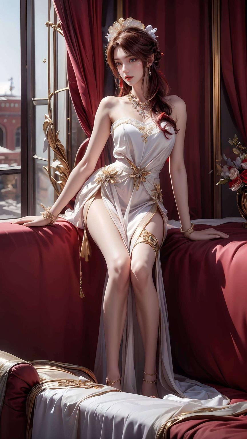 今天给大家带来一款超美的iPhone锁屏壁纸！🎉 火灵儿白衣白发造型