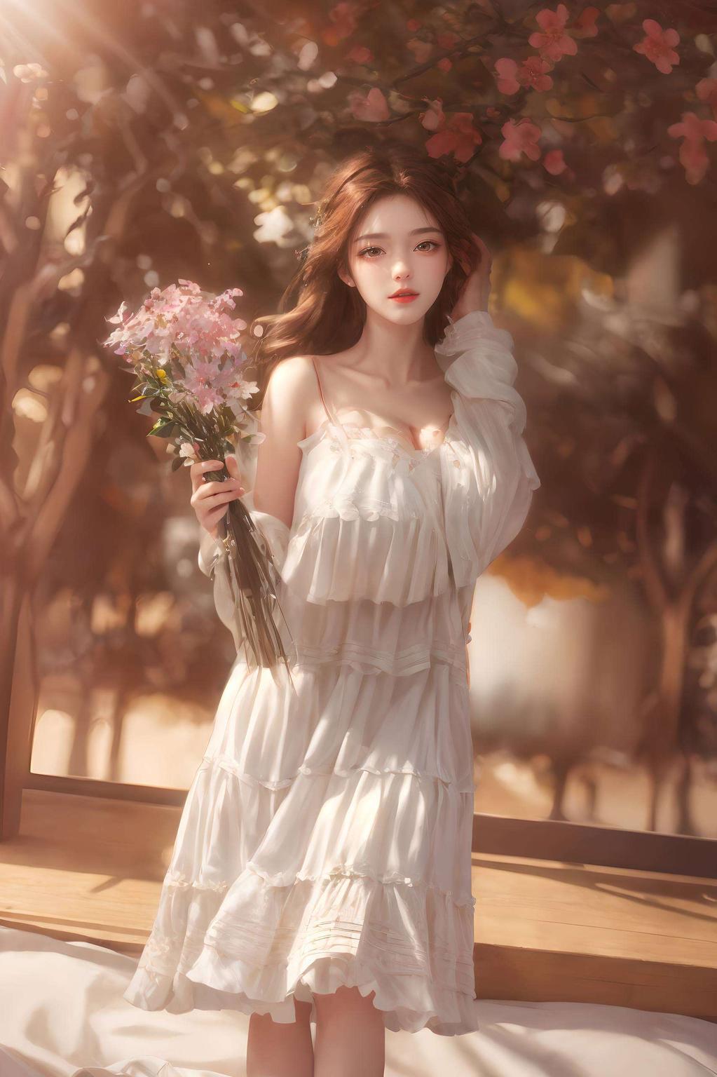 三位美少女同框手机壁纸免费下载！粉色梦幻风