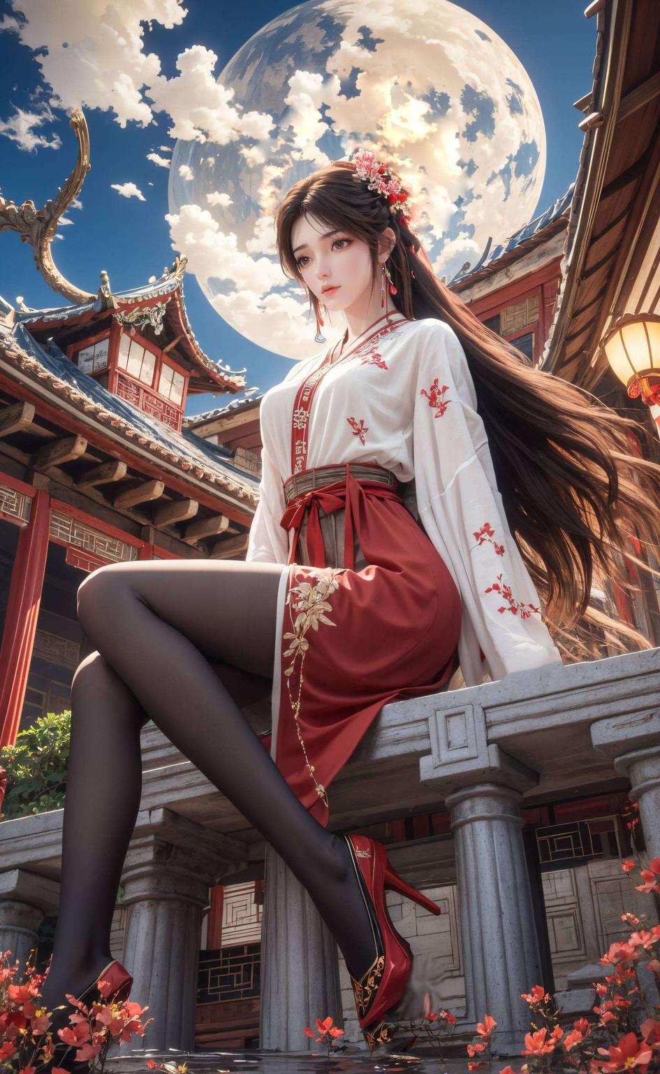 二次元之美尽收眼底_ipad壁纸映出她的灵动身影