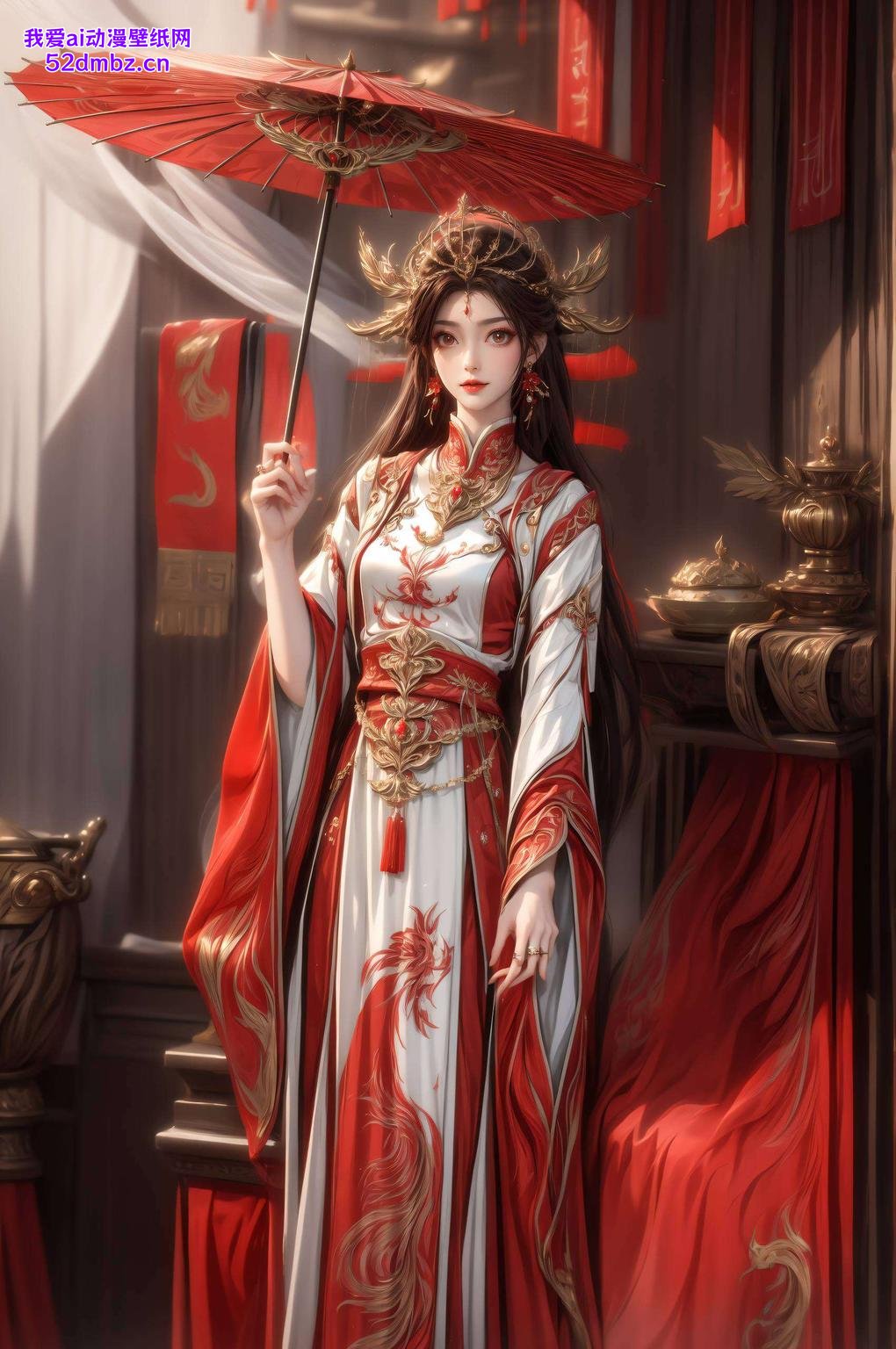 4K横屏壁纸绽放异彩火灵儿舞动于古风画卷