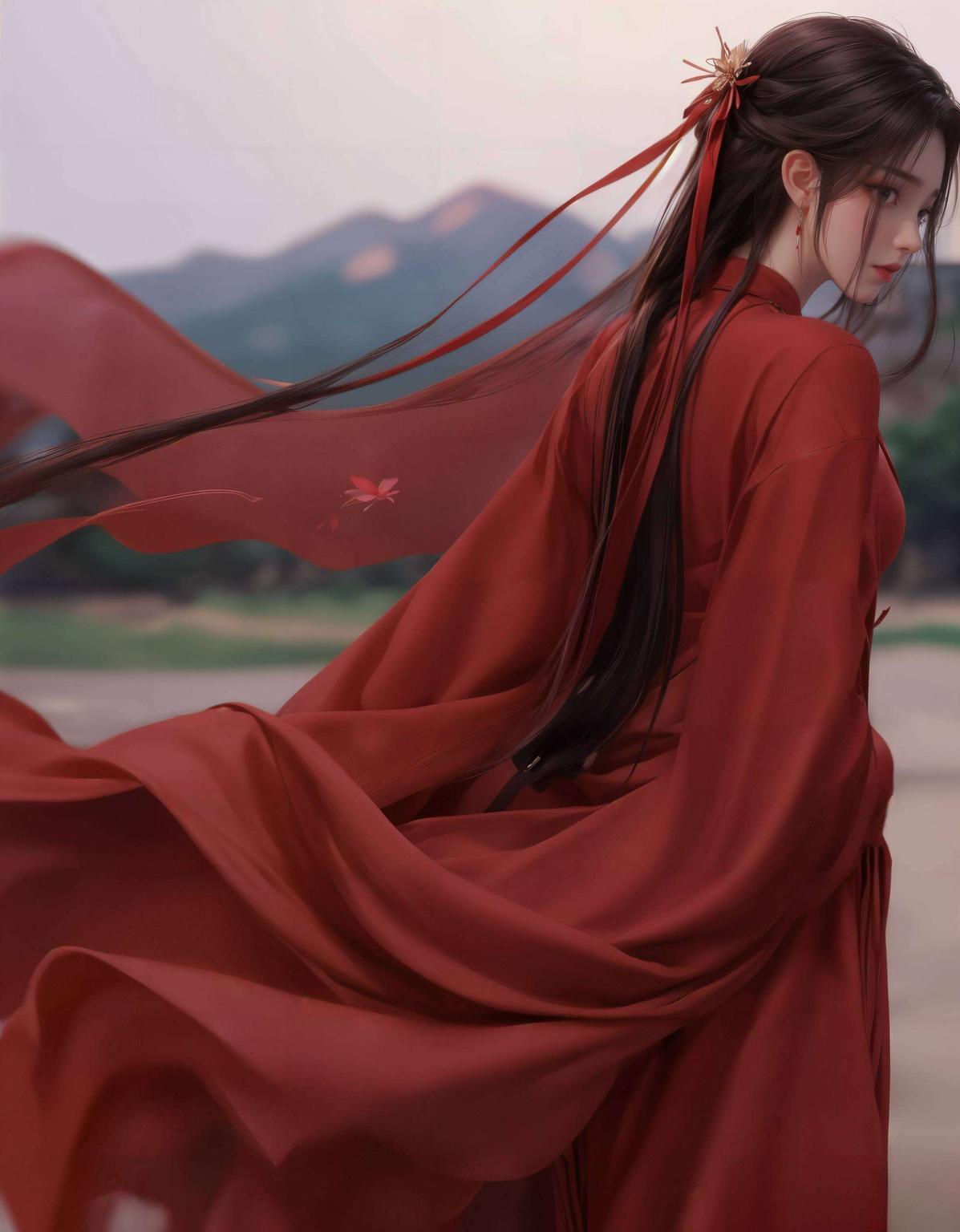 每一片叶子都清晰可见背景中的梦幻森林