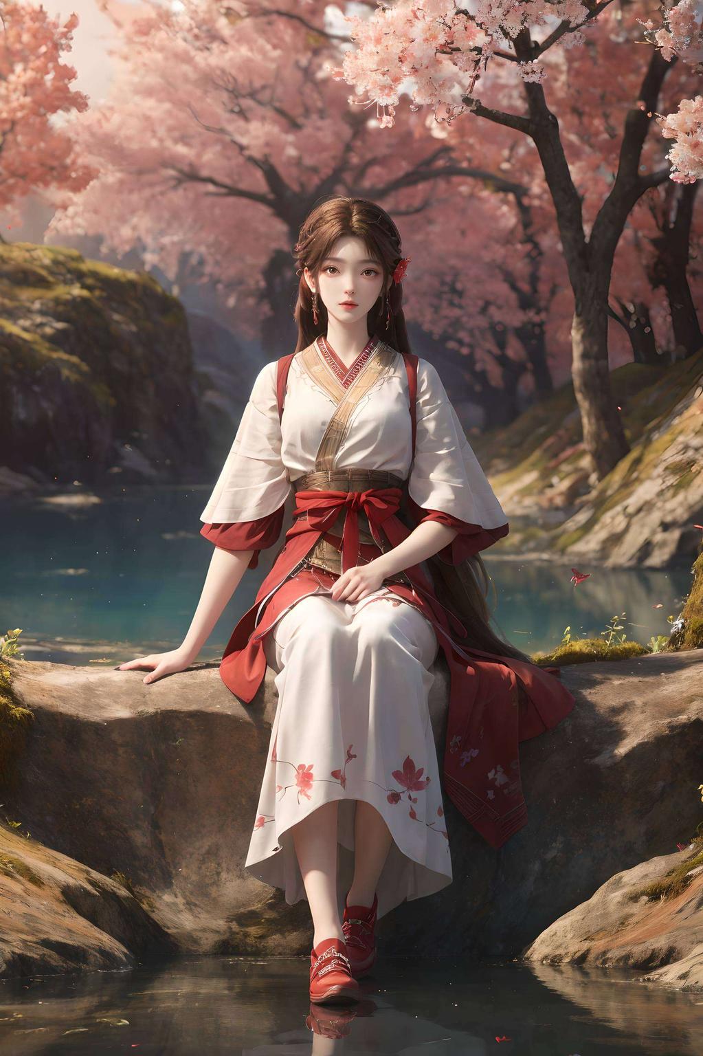 美轮美奂火灵儿与石昊共舞仙境