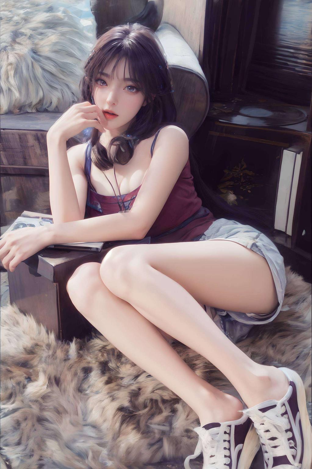 火灵儿的眼神如古风画卷中的一抹灵动之光