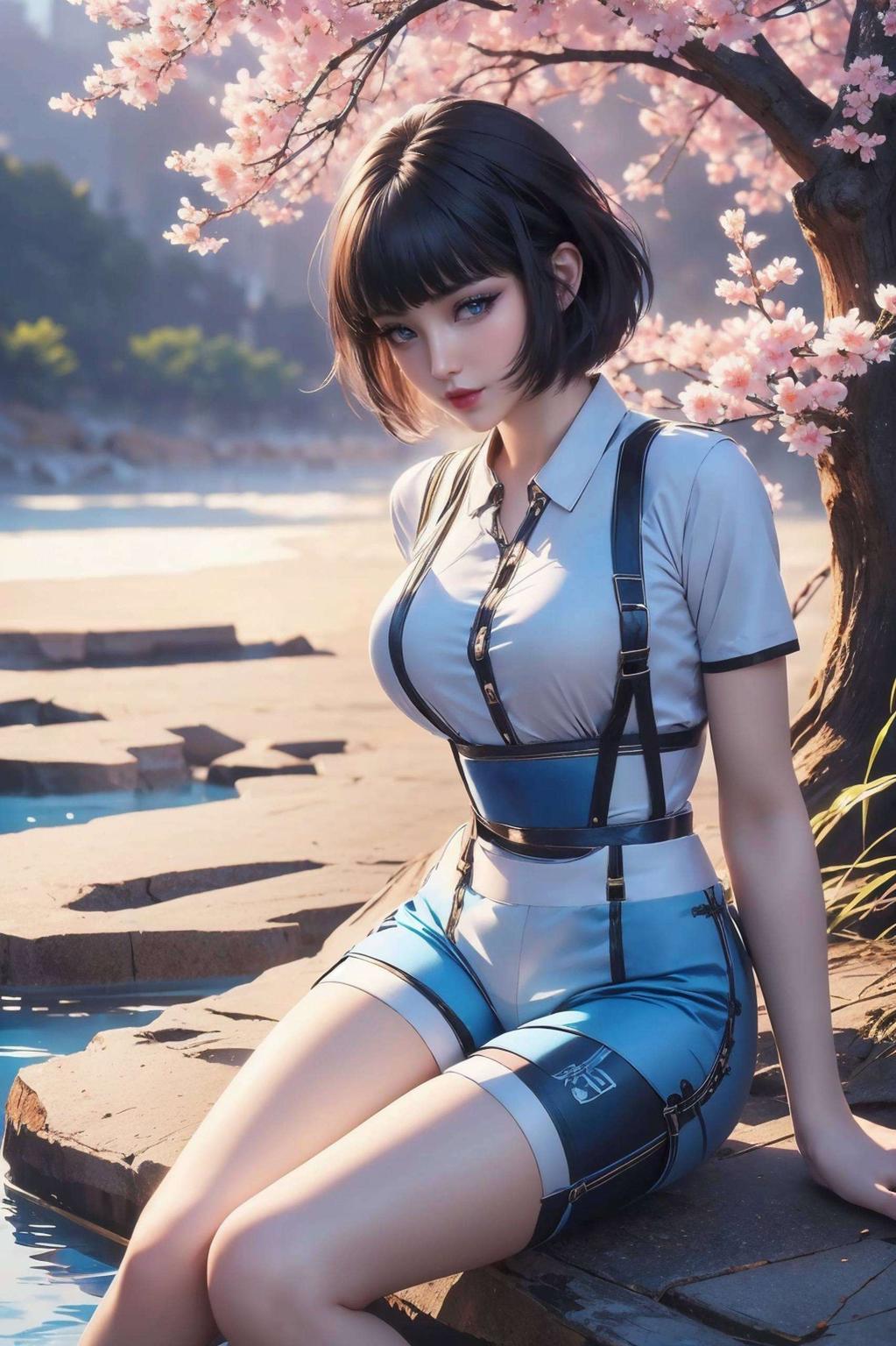 凸显出主角的清新脱俗简洁唯美