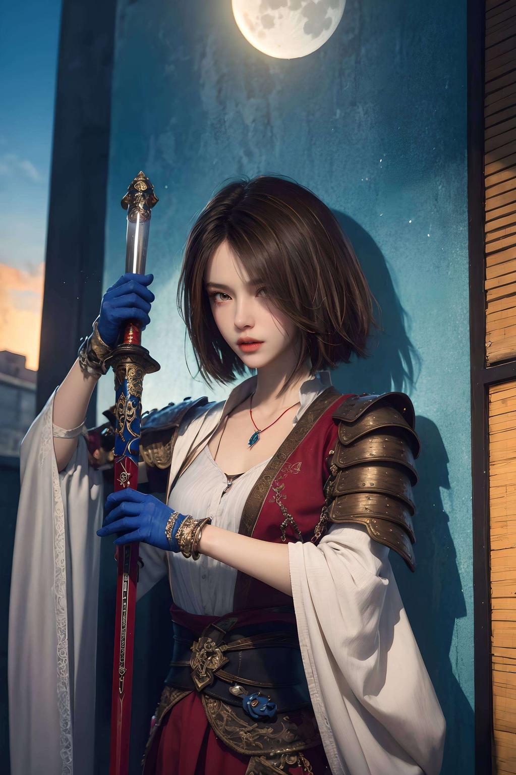 姬如雪的倩影轻舞细腻笔触描绘