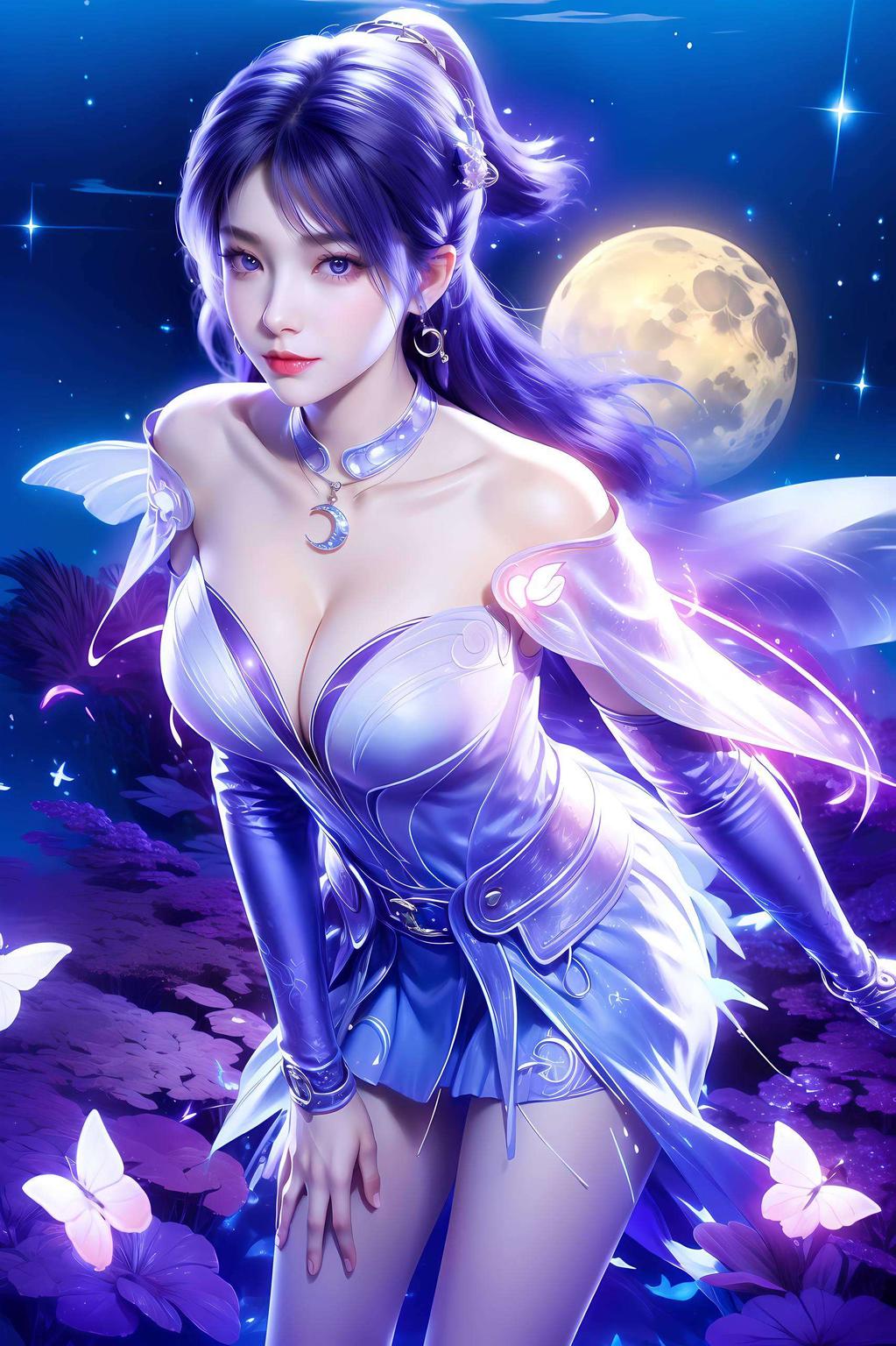 苹果粉色调姬紫月壁纸