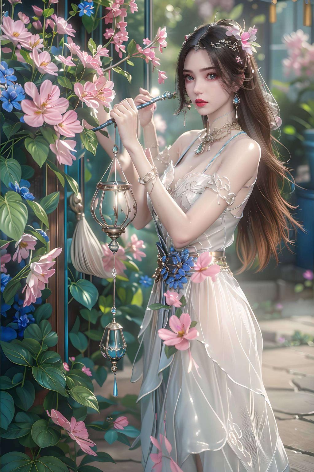 美得让人心醉！李慕婉的美图集锦这紫色梦幻的1920x1080壁纸