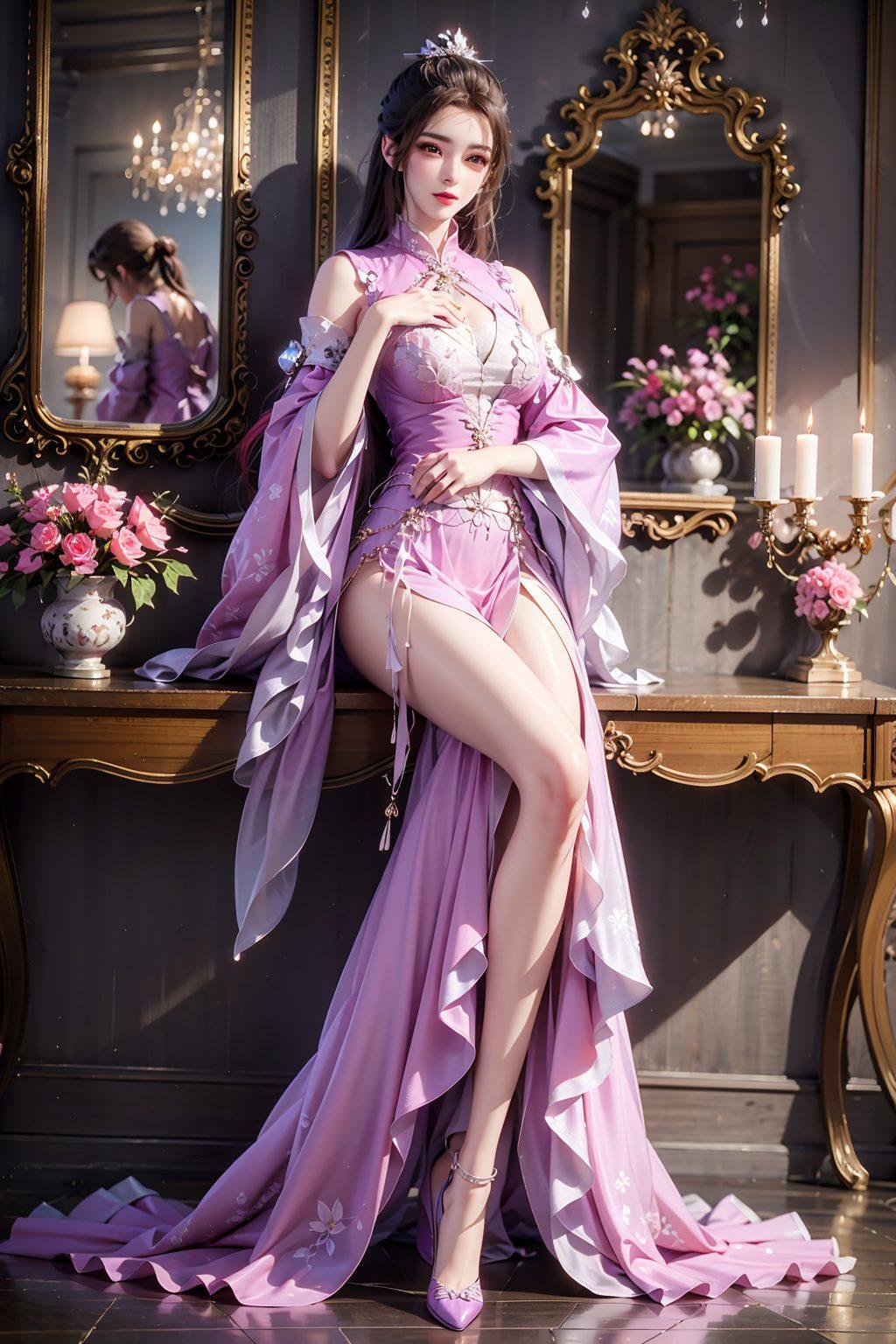 美得让人心动！逆柳眉横屏图片展现壁纸仙的灵动之美