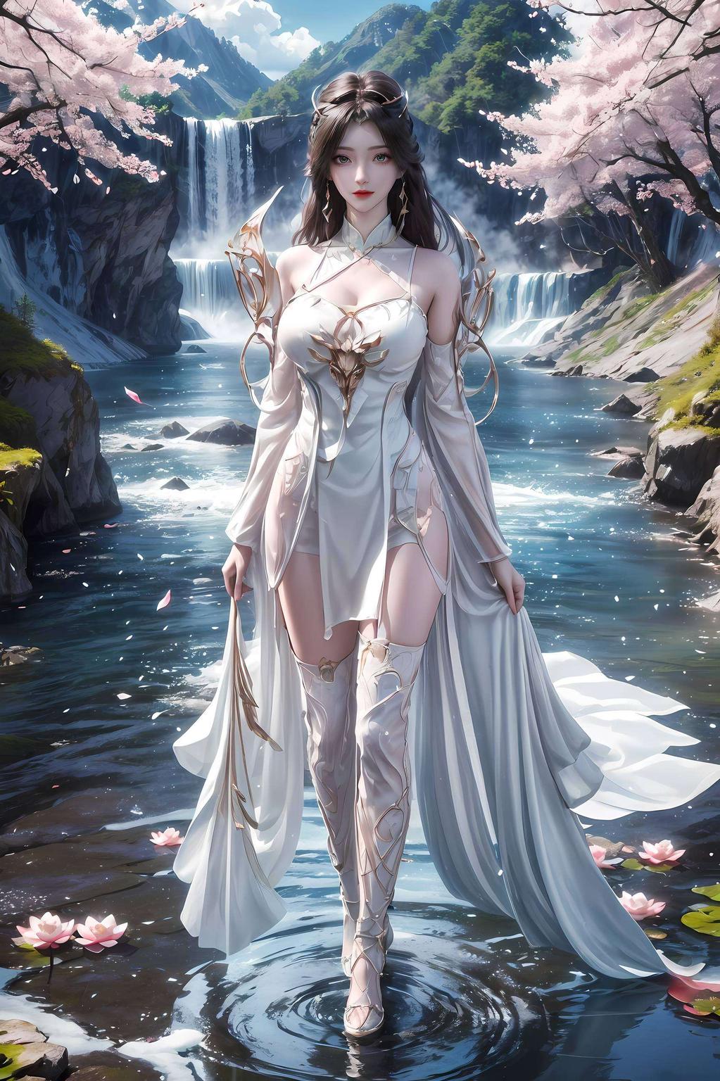 古风细腻柳神全面屏壁纸