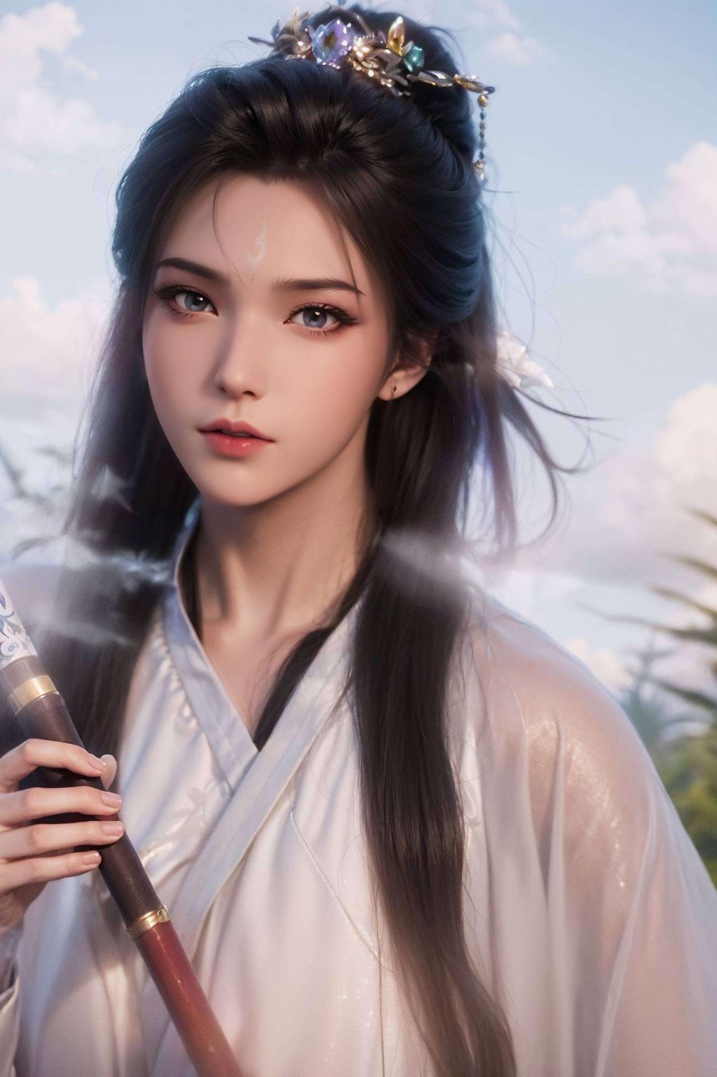 眉目如画仿佛从画中走出