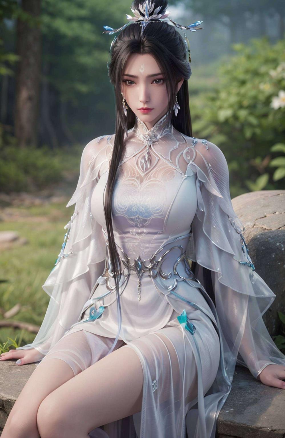 美轮美奂眼神坚定