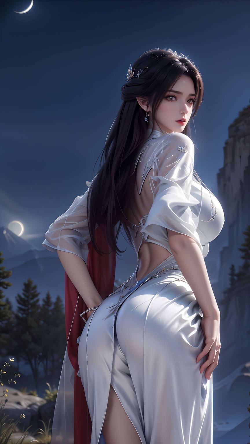 白龙盘旋以清冷的色调描绘出陆雪琪的孤高与哀愁