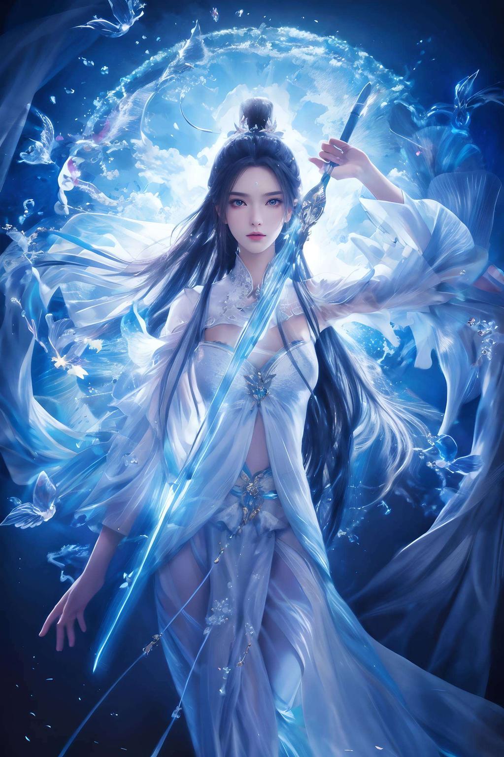 快下载美图壁纸展现了她清冷孤傲的气质