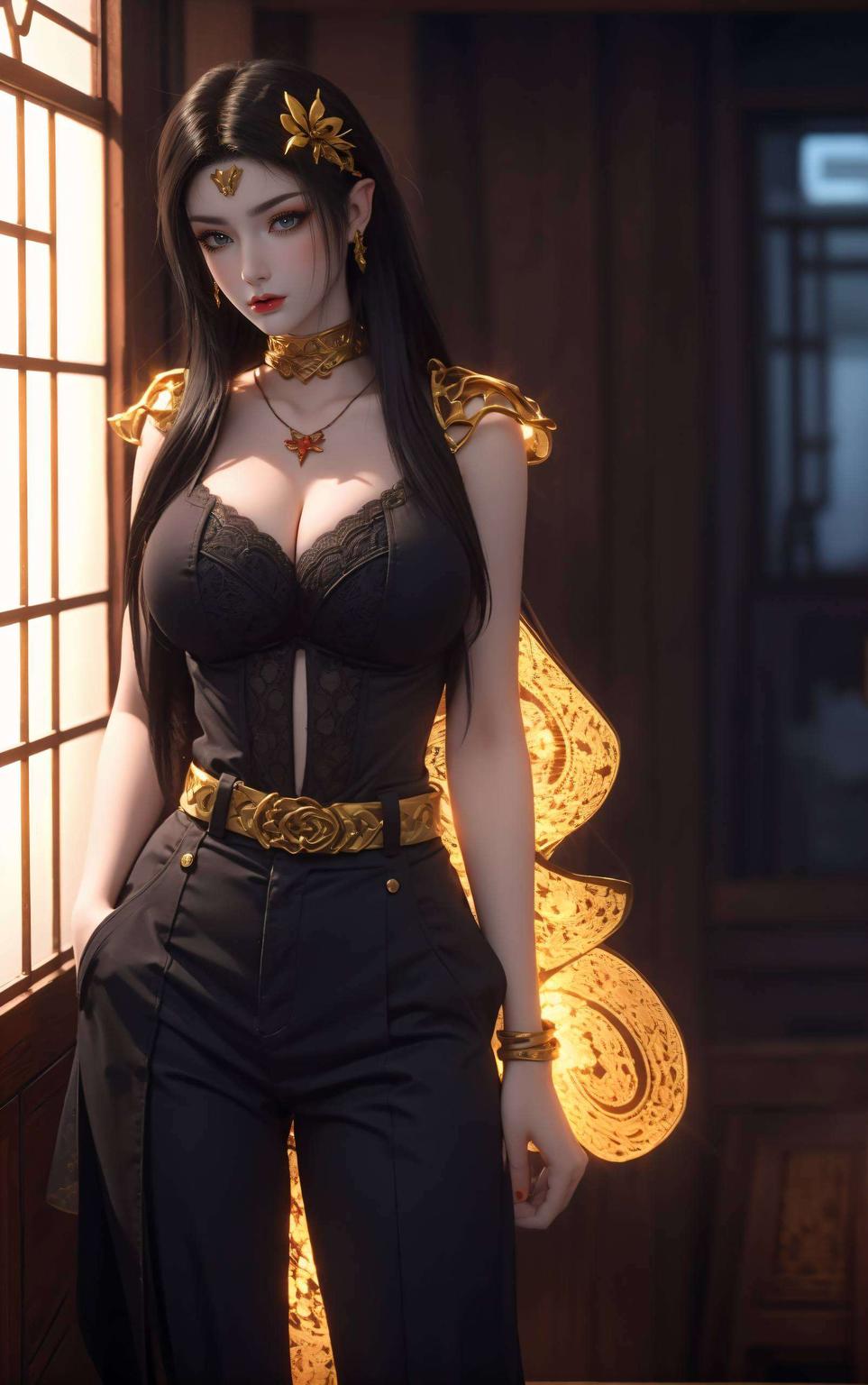 融合了伤感与可爱美杜莎眼神深邃