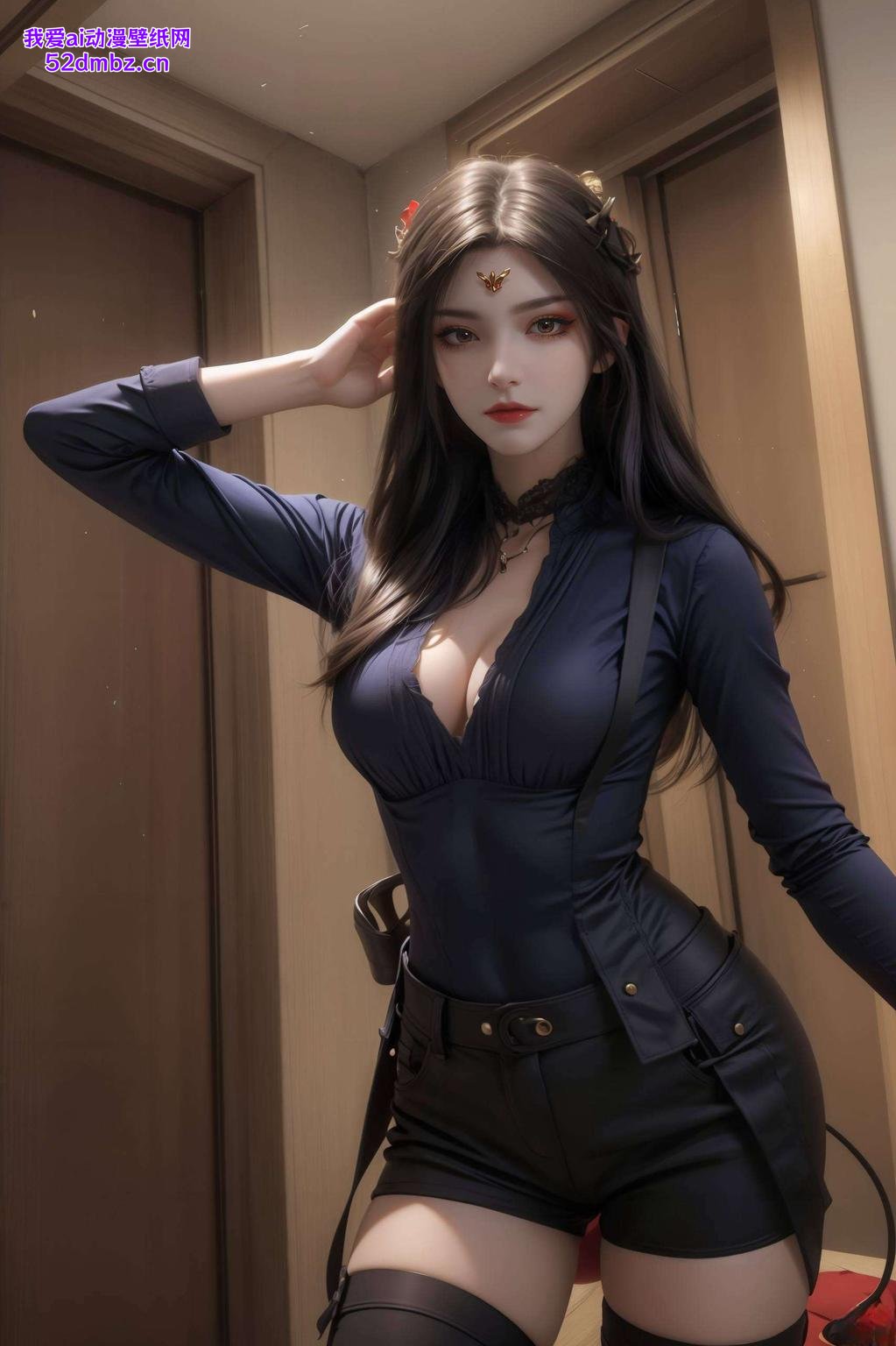 蛇发飘逸眼神犀利