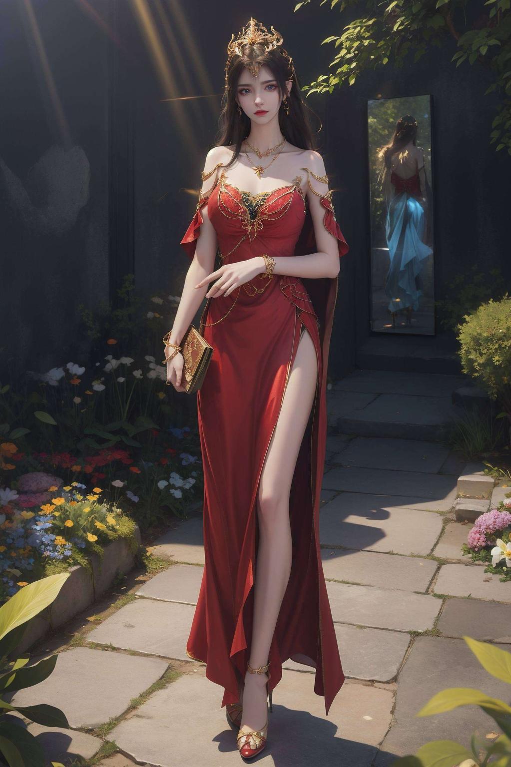 美杜莎小妖怪壁纸绿色清新