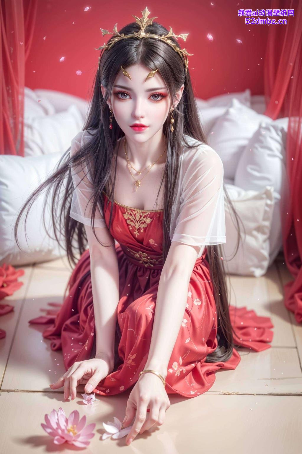 清新二次元冷艳眼神藏着深邃秘密