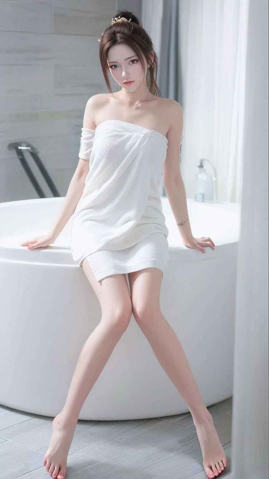 这款极简壁纸嫣然倩影