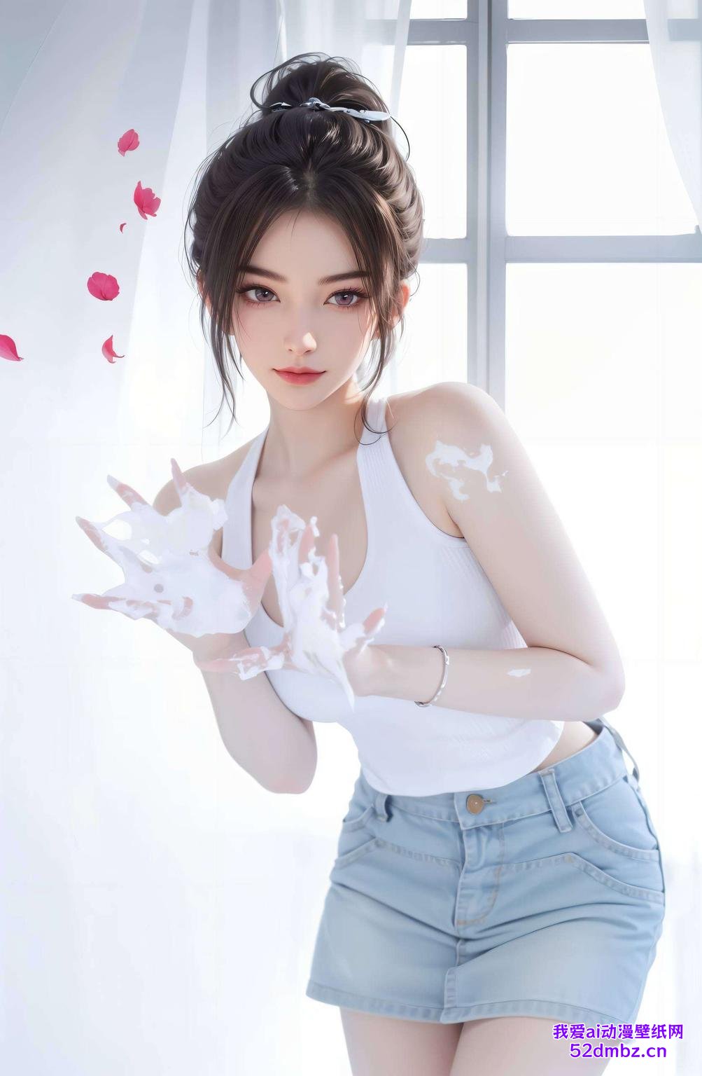 细腻描绘红衣侠女英姿飒爽