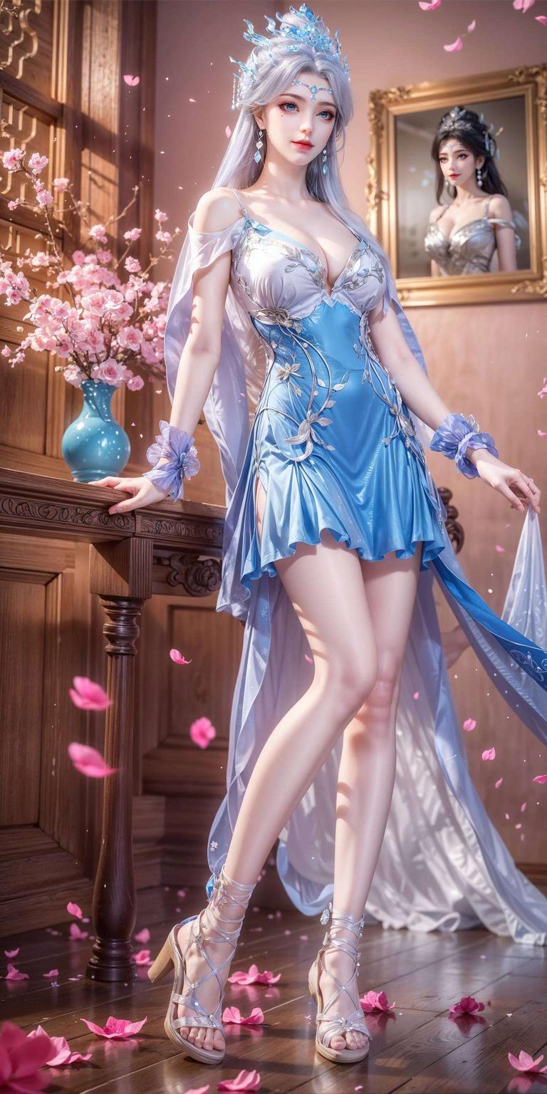 繁花壁纸映衬美眸护眼又养眼