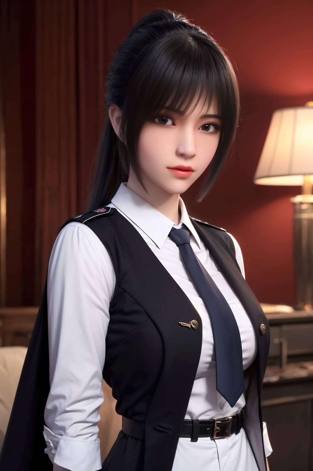 这组黑化雄兵连琪琳的高清壁纸背景深邃