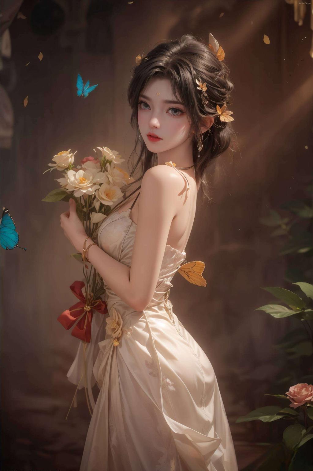 画面中她灵动飘逸让你的电脑瞬间焕然一新！