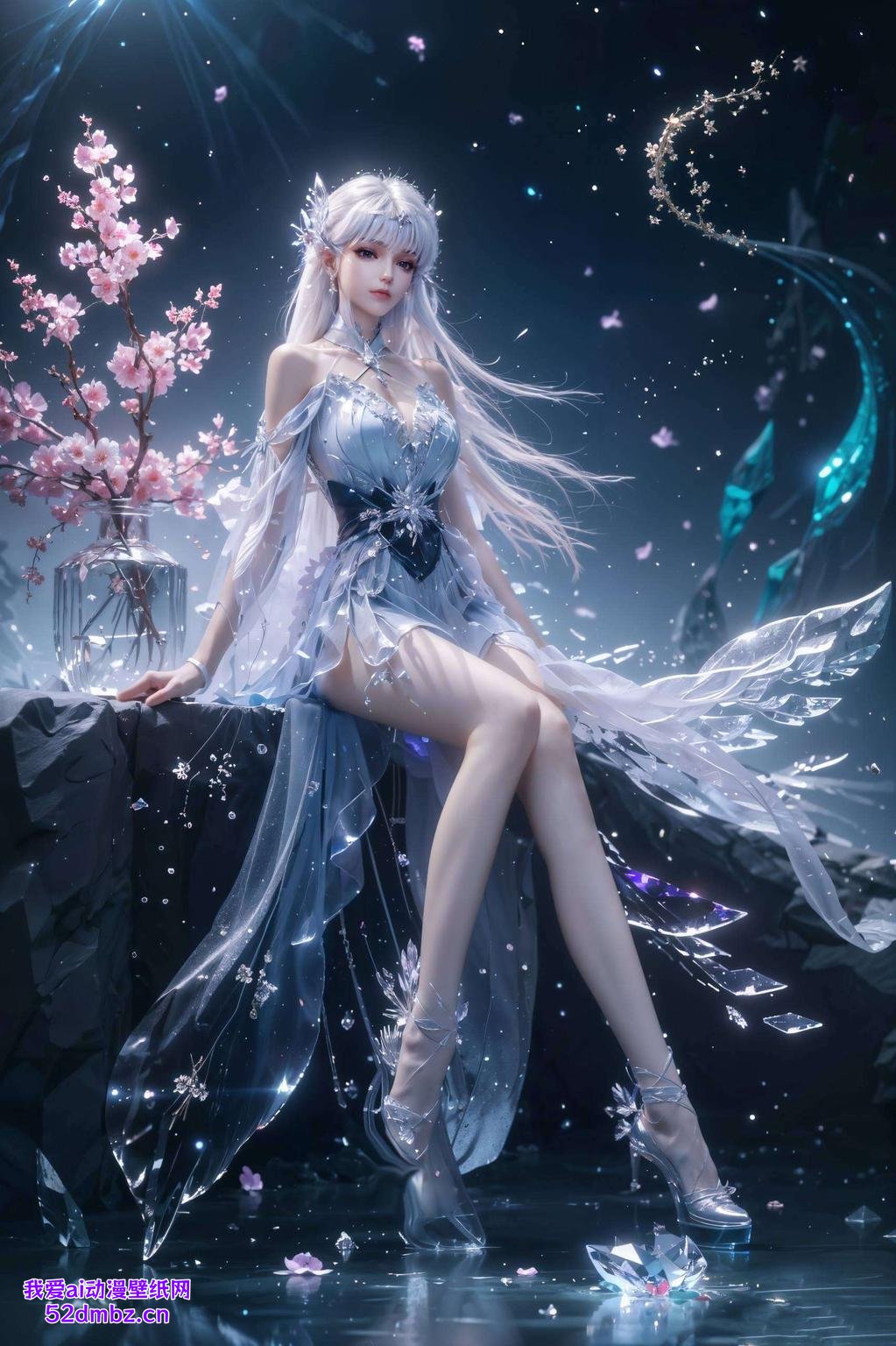 竖屏设计将圣采儿落泪的动漫画面完美呈现