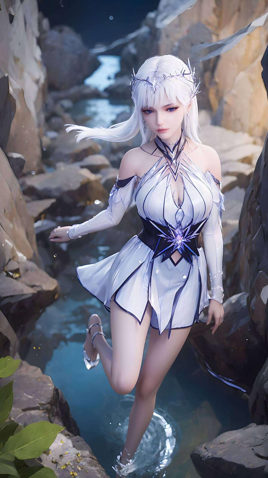 光彩夺目简直美得像是从动漫世界直接跳出来一样