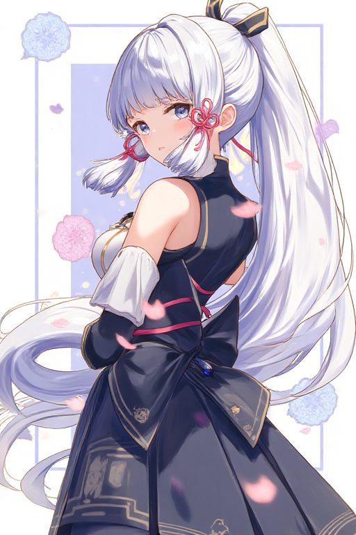 今天给大家带来一款超美的全面屏壁纸——神里凌华！高清画质绝对是你的手机桌面必备！”