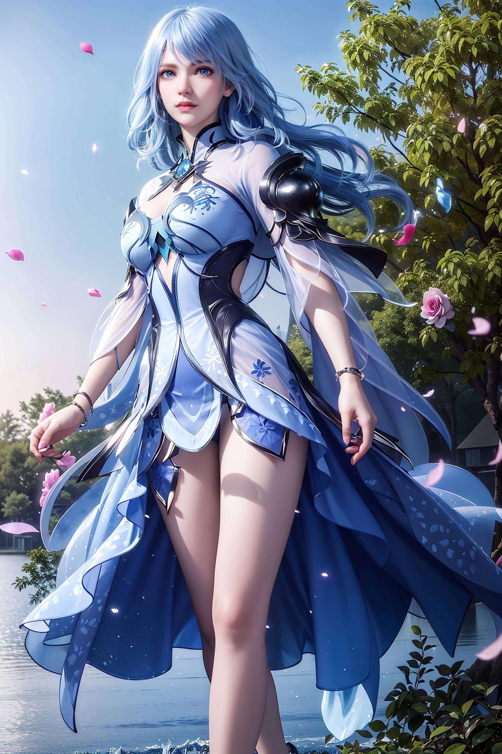 主角是冰肌玉骨的水冰儿！这款壁纸细腻入微透明感和光泽感十足