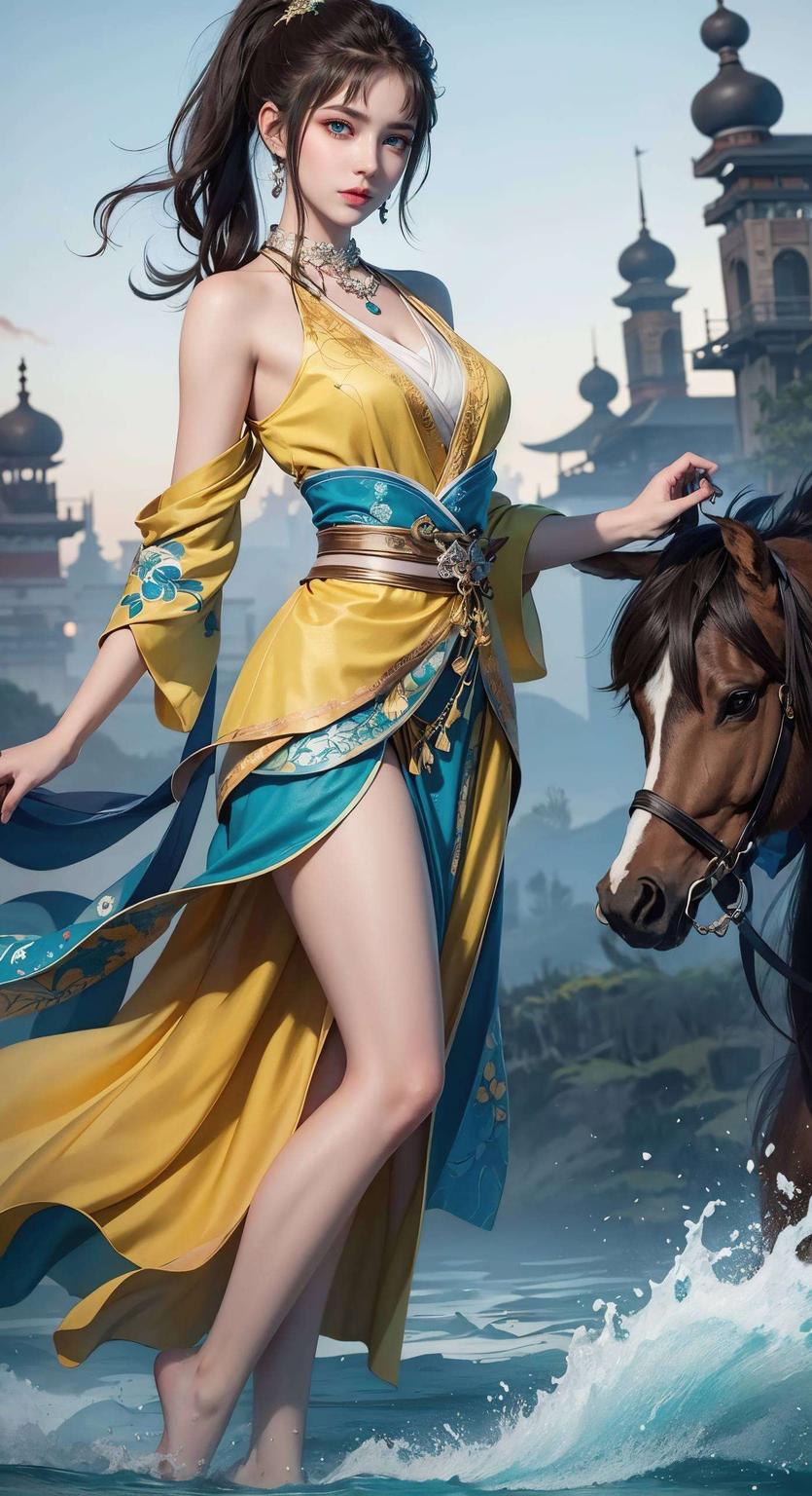 让你的iPad瞬间焕发新生！🌸🎨#唯美壁纸#【图示：淡雅的花瓣围绕司空千落古典美与现代风格完美融合】