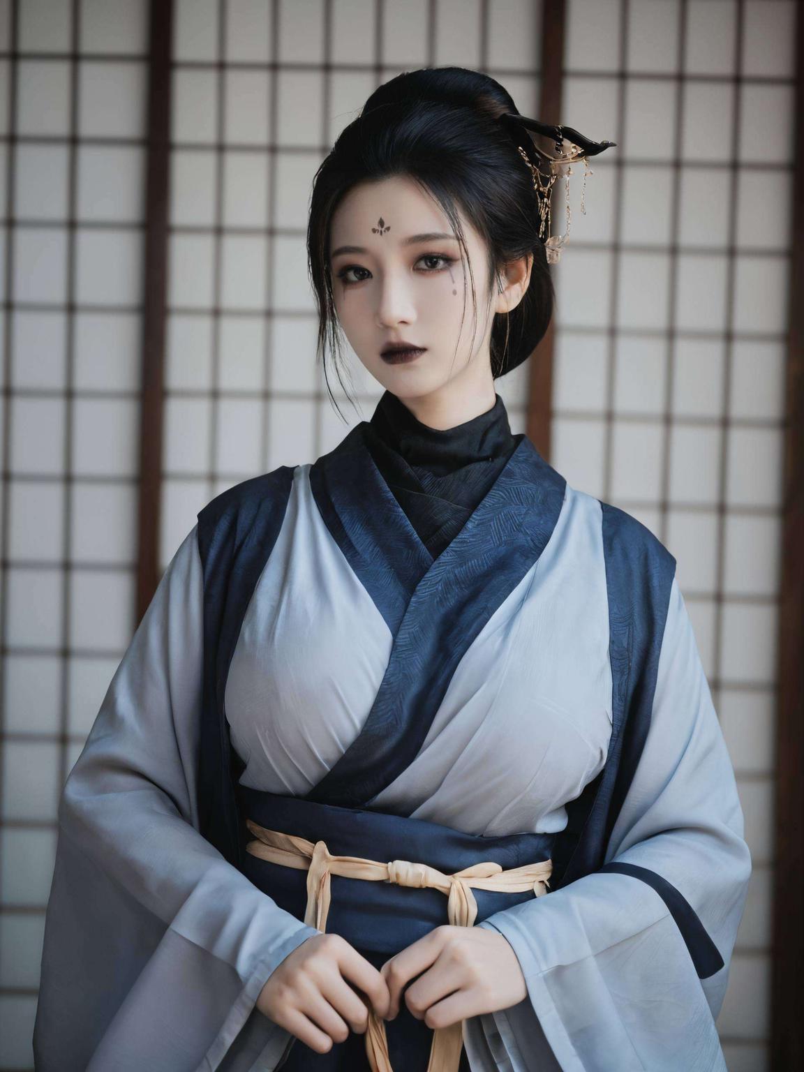 四妹的灵动眼神每一帧都像是从漫画中跃然而出