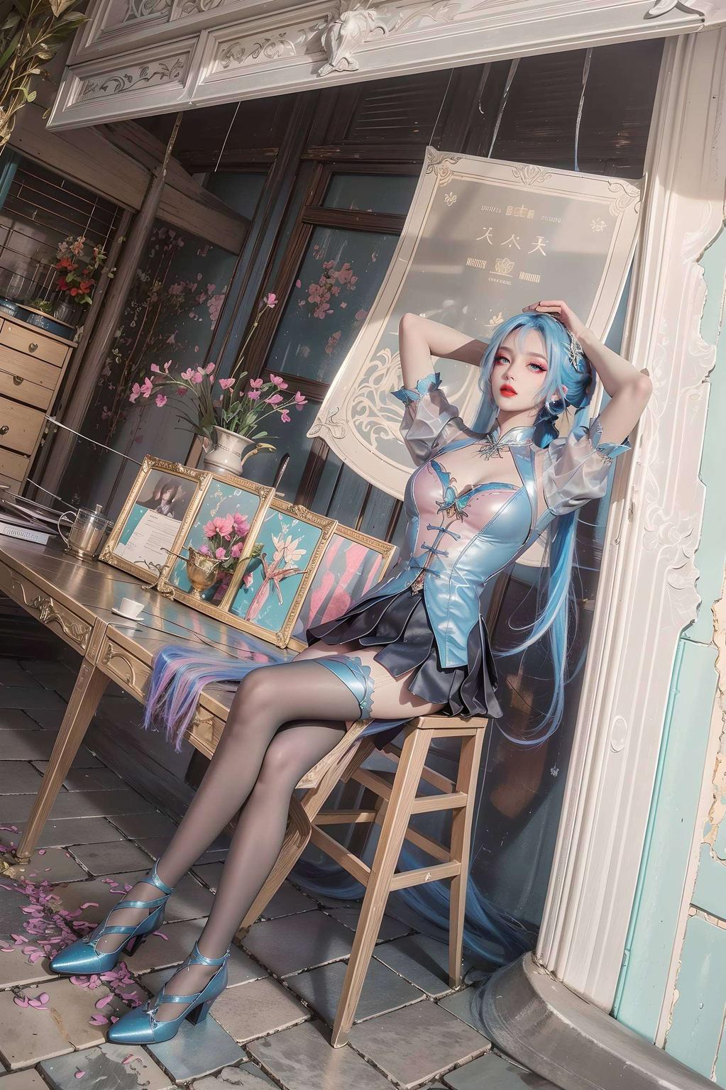 护眼色调温柔呵护你的双眼如瀑布般垂落