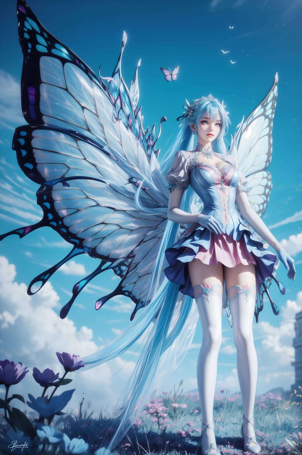 PC艺术壁纸波光粼粼的海面映衬出她的青春活力