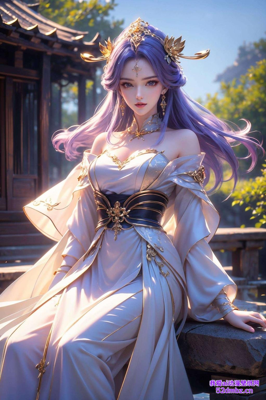 天穹流星划破古香古色的夜空高品质护眼壁纸