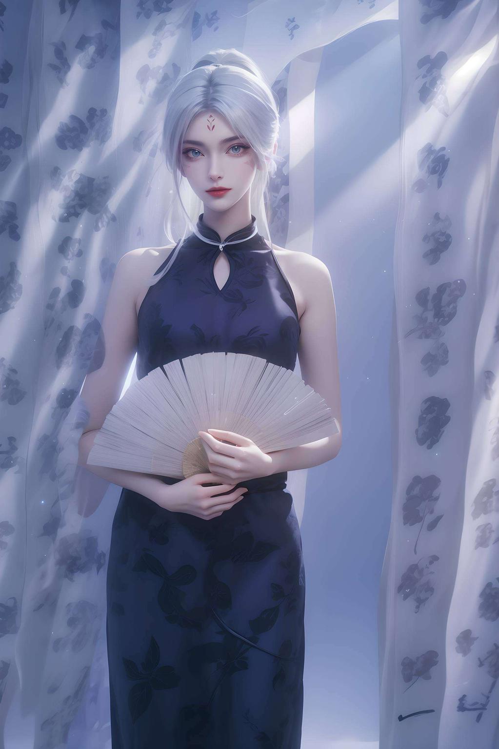 细腻笔触小白辫子壁纸