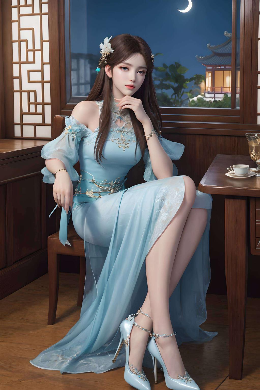 苹果用户必备！看这细腻笔触萧薰儿最新壁纸