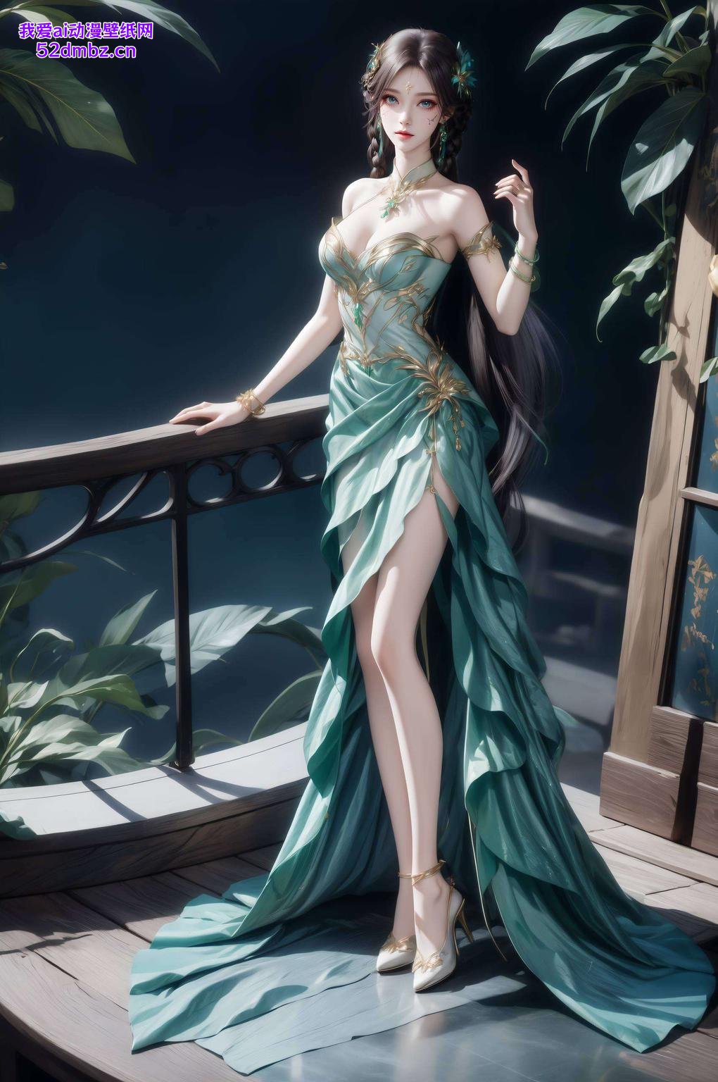 萧薰儿动漫唯美壁纸绿色清新