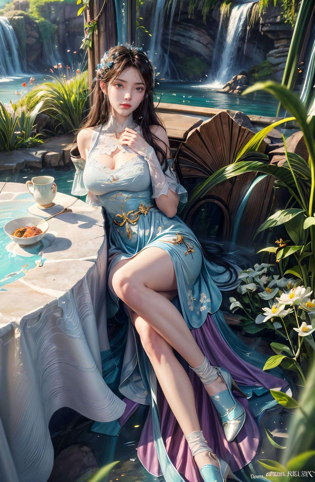 黑化萧薰儿极简风壁纸