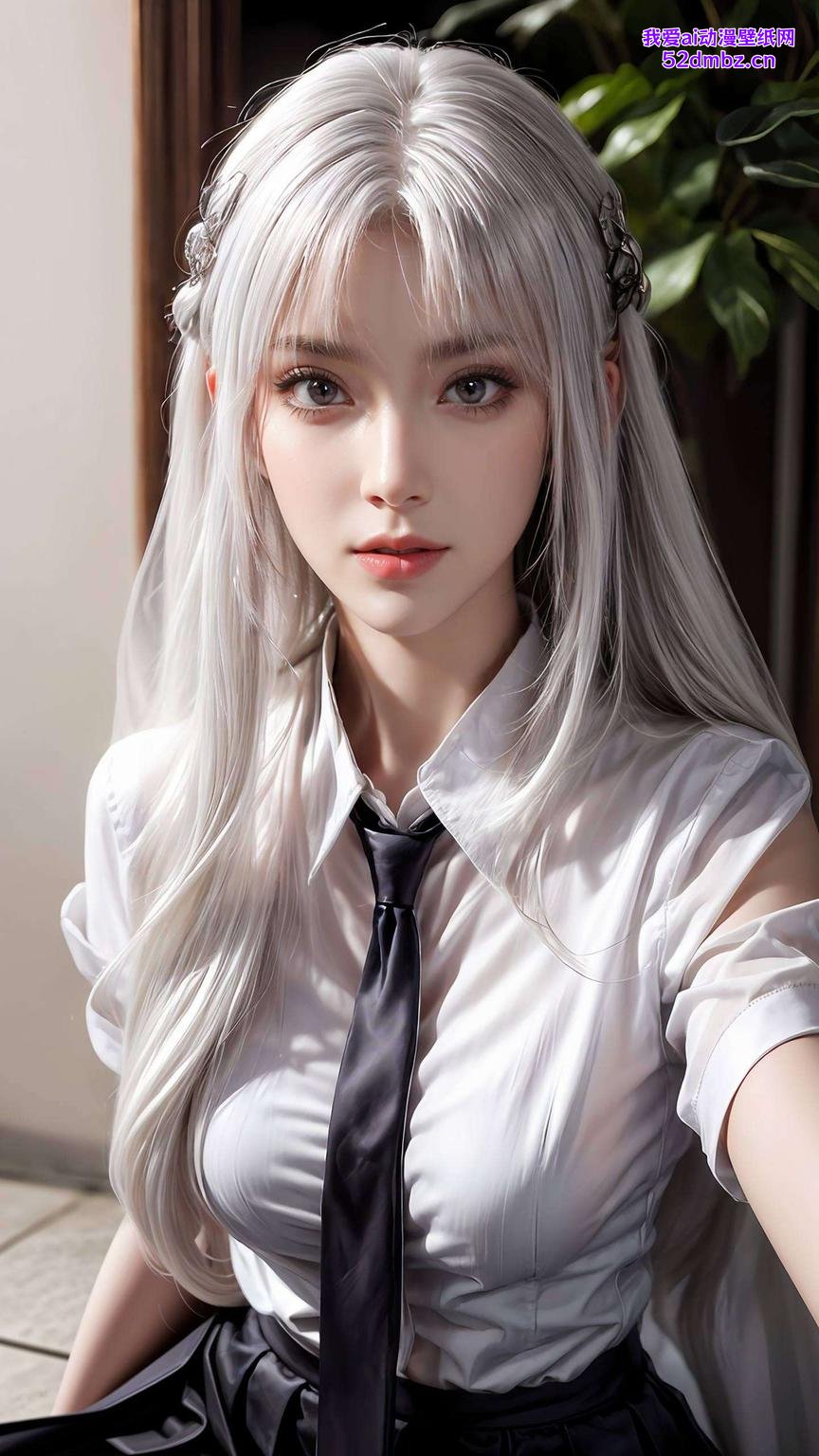 小医仙俏皮吐舌头翻白眼这款《伤感精细角色安卓桌面背景》中