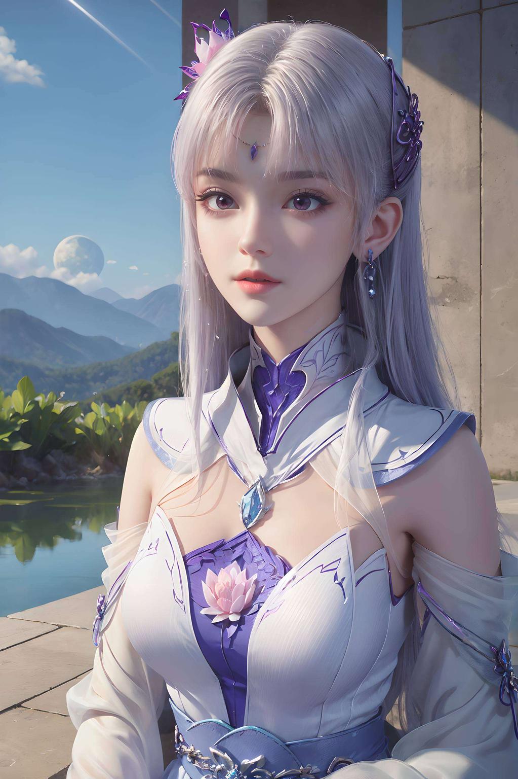 电脑桌面飘香！细腻笔触勾勒仙子风华美不胜收