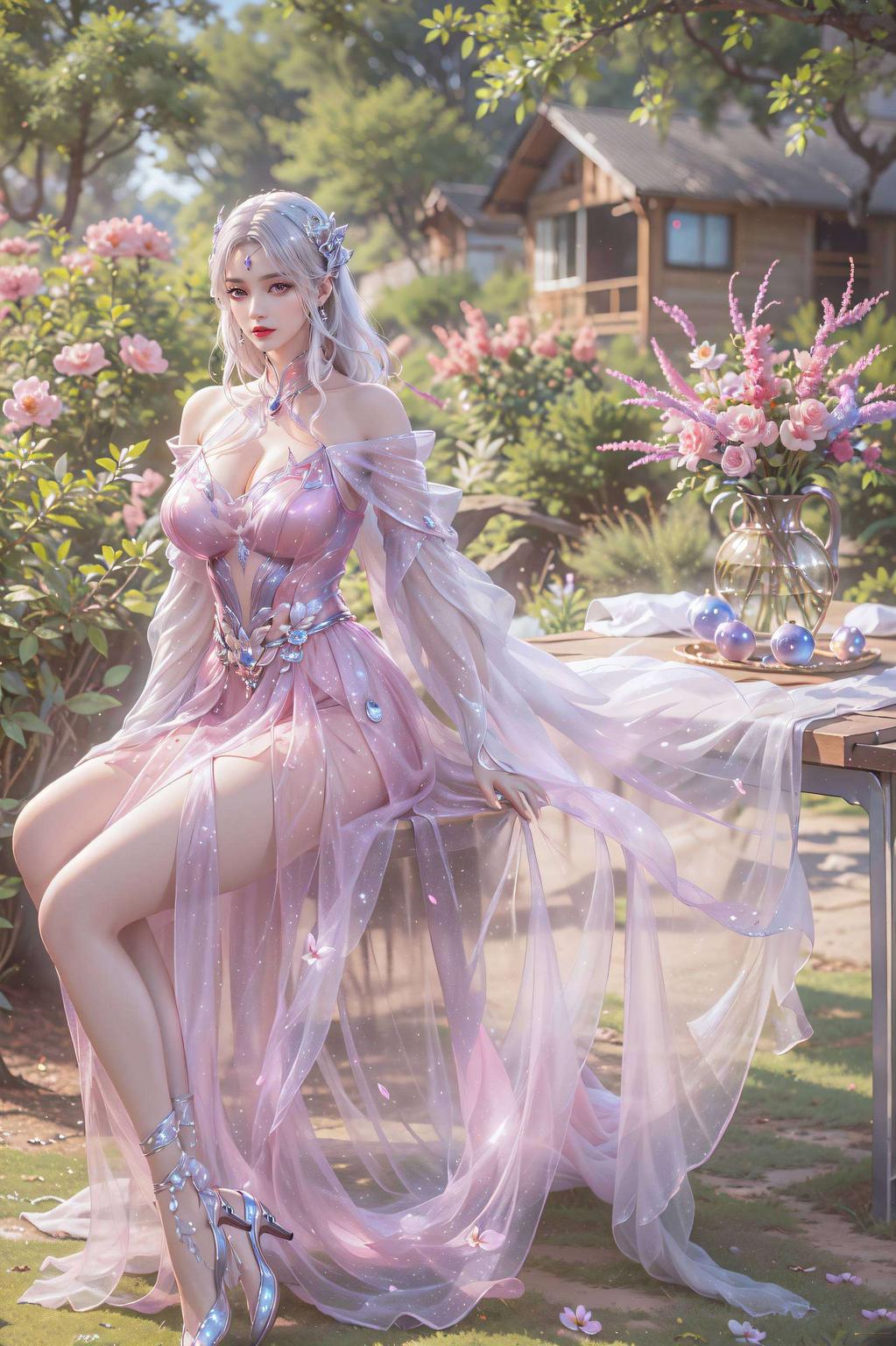 让眼睛放松搭配小医仙的甜美笑容