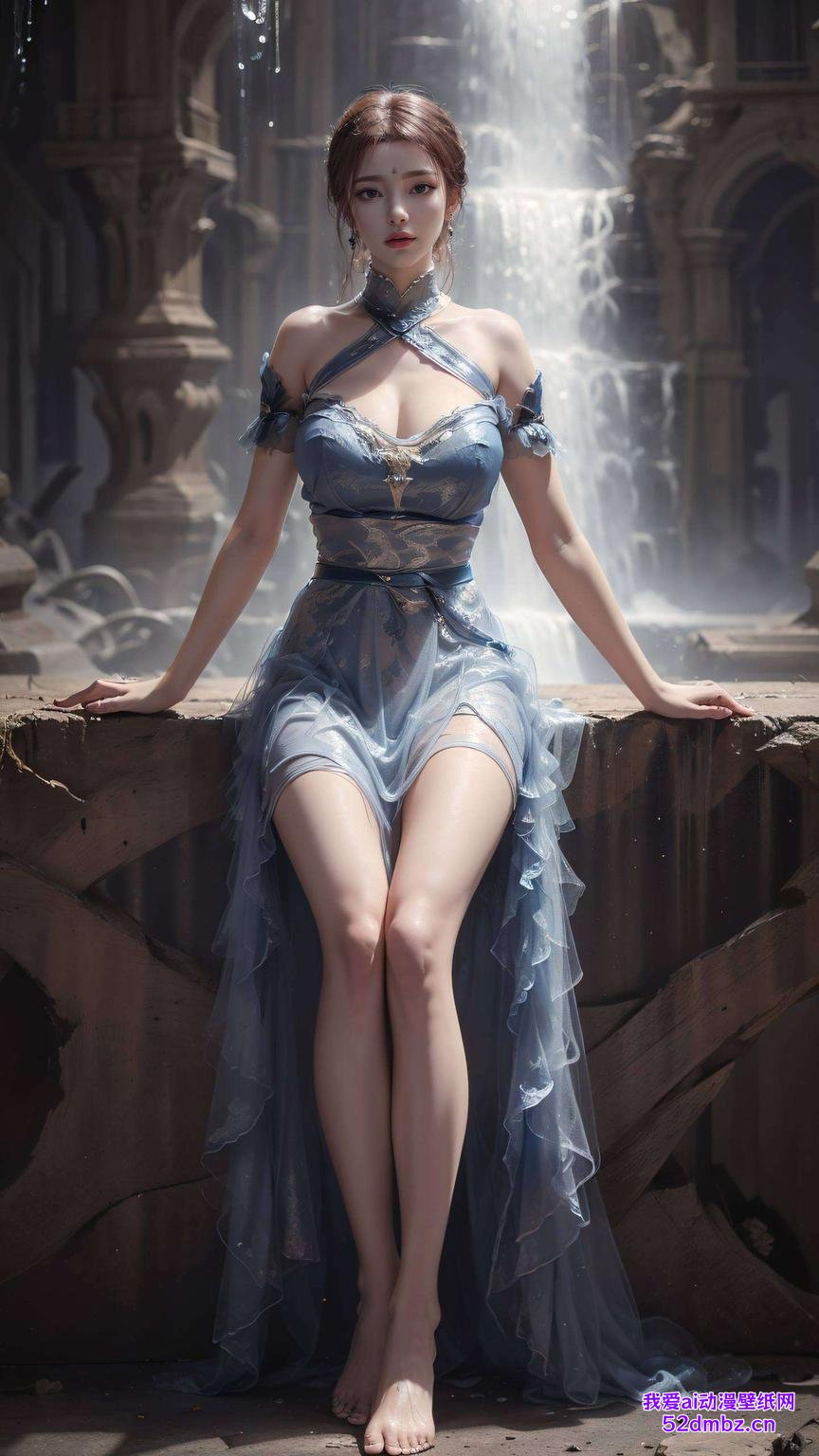 雅妃全黑风二次元视觉盛宴