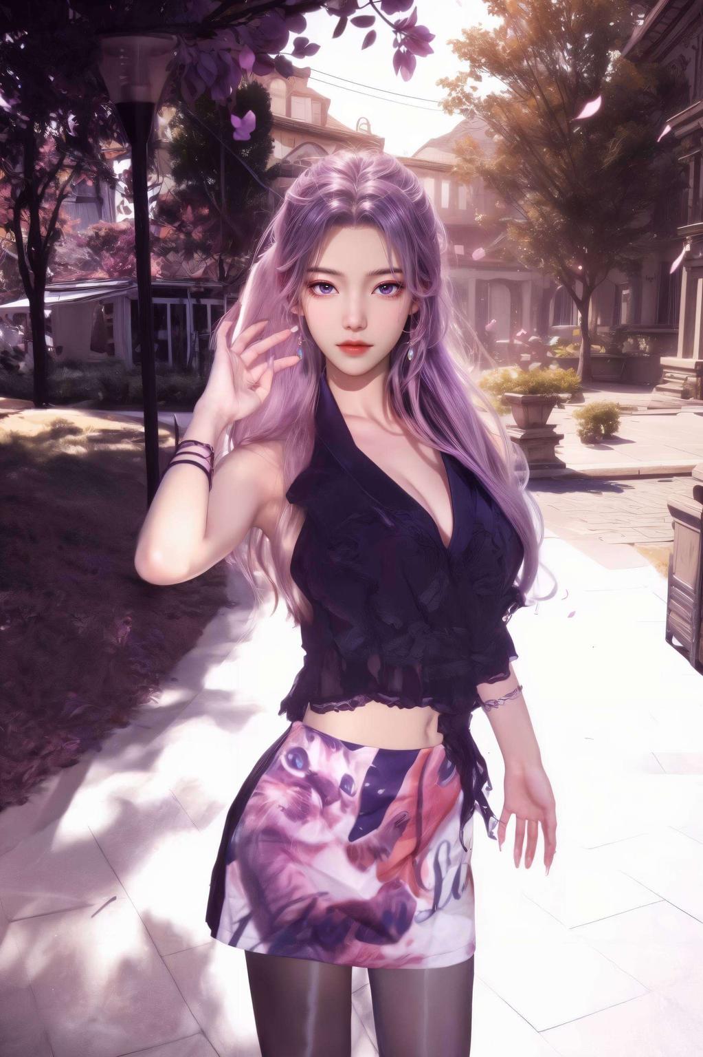 图片中的可爱女角色笑容甜美