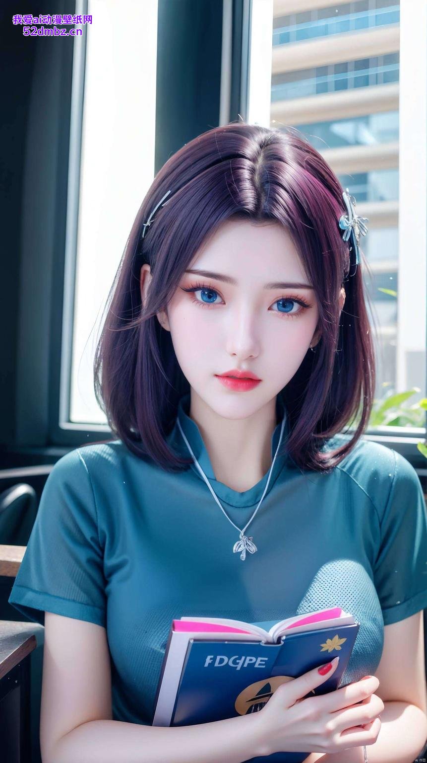 3D建模美得令人心动！绿色背景映衬下她身姿曼妙