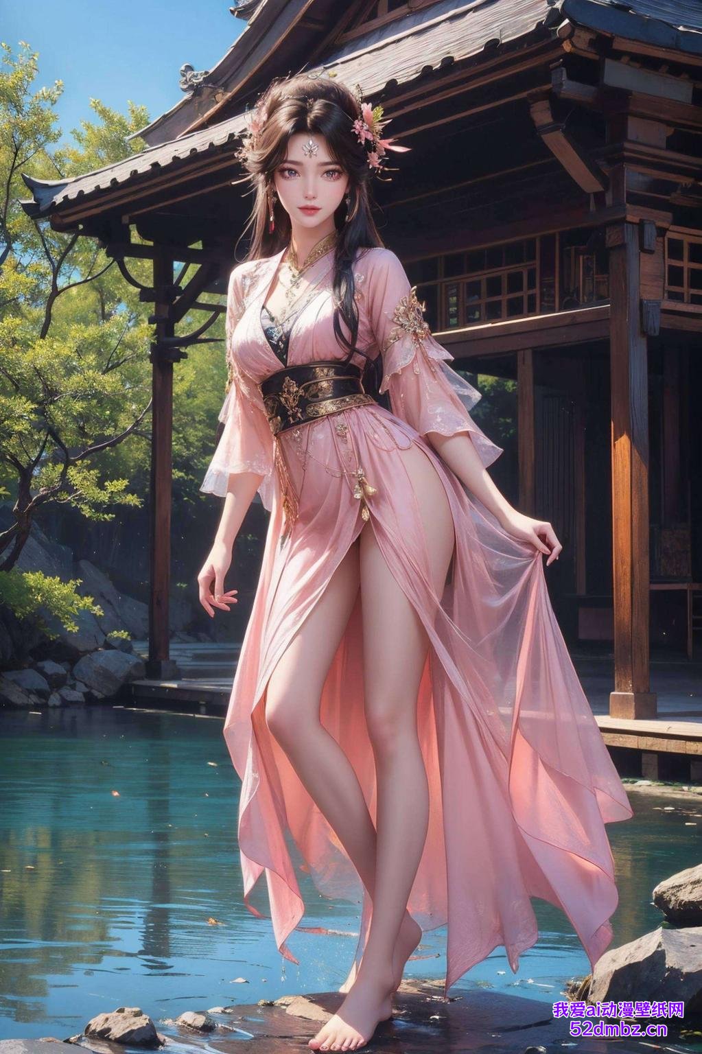 带你穿越紫色梦幻二次元世界高清三屏拼接